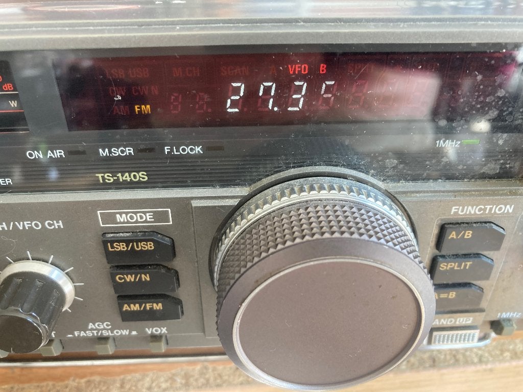 Kenwood TS 140 s met 27 mc, Telecommunicatie, Ophalen of Verzenden, Zo goed als nieuw, Zender en Ontvanger