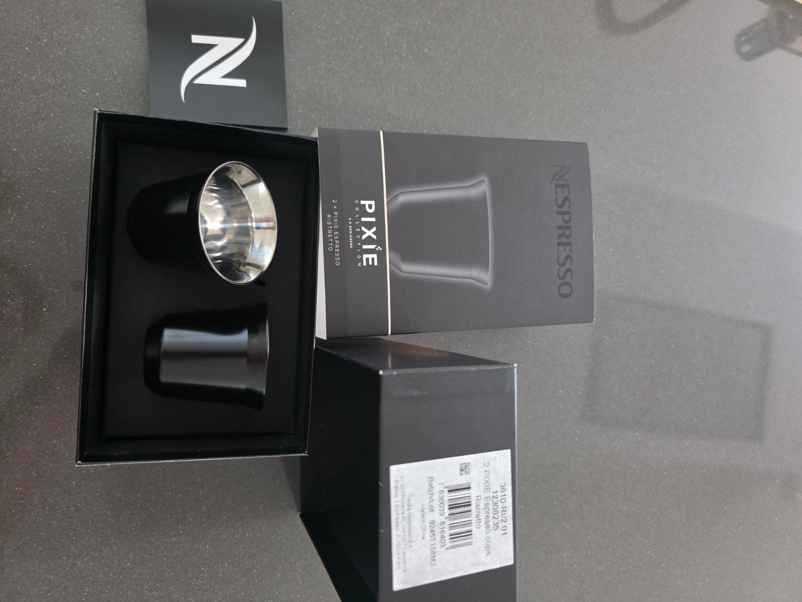 Nespresso Pixie Espresso Ristretto Kopjes - Zwart, Ophalen of Verzenden
