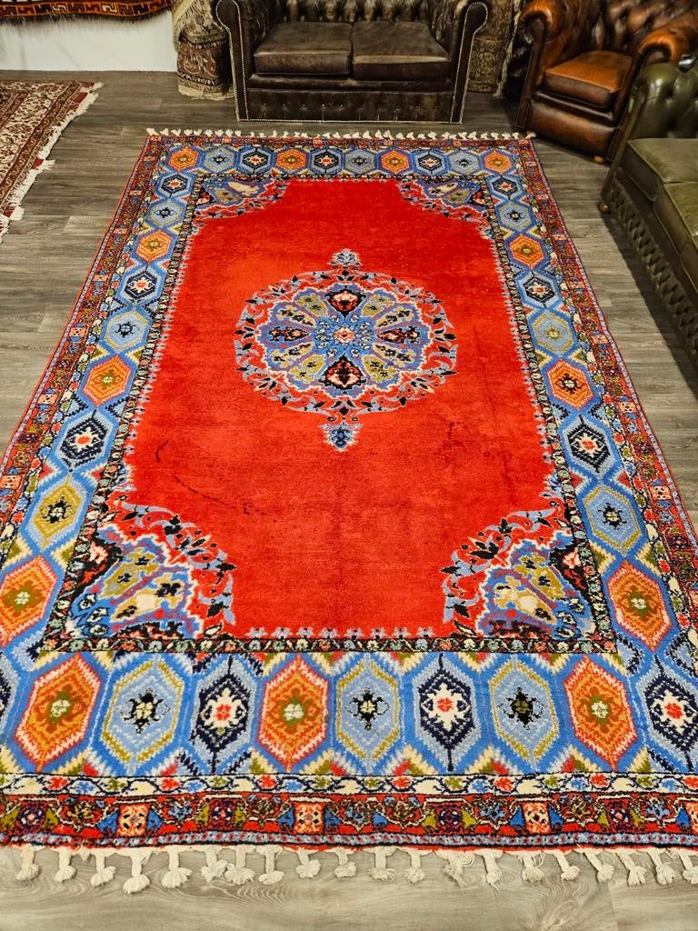 Handgeknoopt Berber Tapijt. Prachtige volle kleuren! Weg=Weg, 200 cm of meer, Ophalen of Verzenden, Zo goed als nieuw, 200 cm of meer