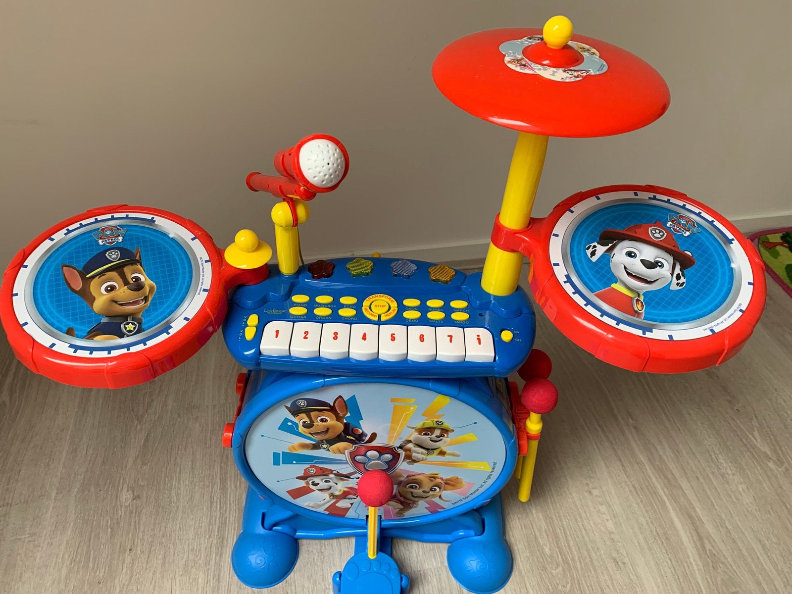 Drumstel Paw Patrol met keyboard en microfoon!, Ophalen, Zo goed als nieuw, Overige merken, Elektronisch