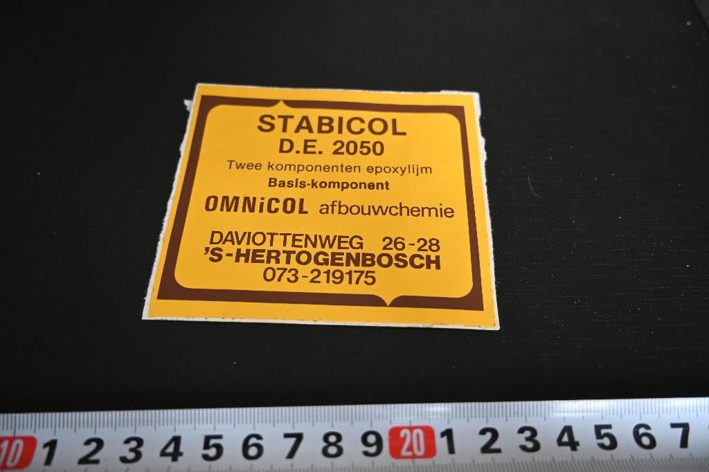 sticker 's-Hertogenbosch STABICOL D.E. 2050  Omnicol, Ophalen, Zo goed als nieuw
