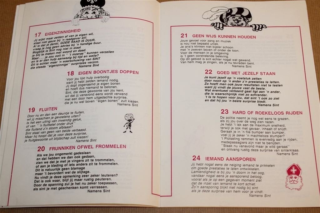 Nostalgische Sinterklaasrijmen — Rijmenbundel Jaren \'80, Gebruikt, N.v.t., N.v.t., Ophalen of Verzenden