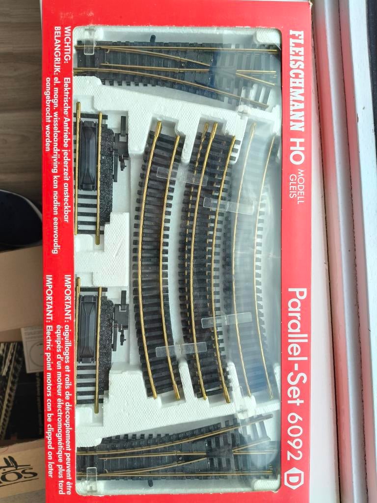 Fleischmann HO Parallel-Set 6092 Modelspoor Rails, Wisselstroom, Gebruikt, Fleischmann, Rails