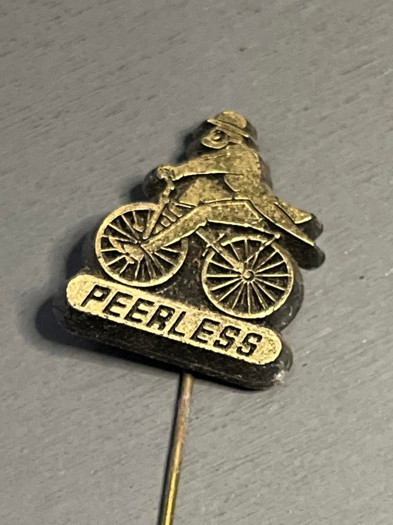 Vintage Peerless Fiets Pin / Speld - Antiek Wielrennen, Gebruikt, Ophalen of Verzenden, Nvt, Nvt