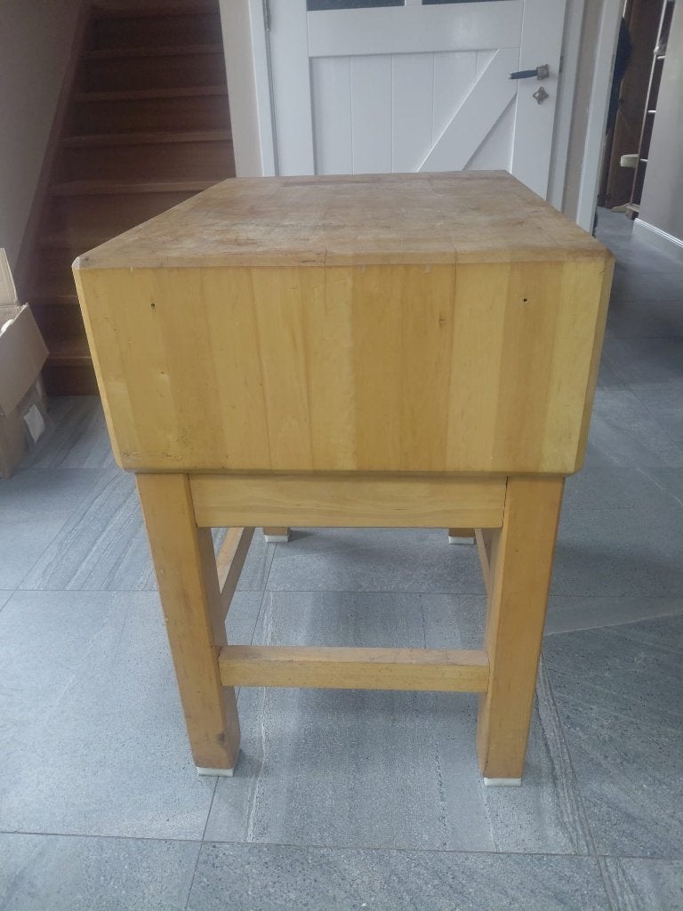 slagers hakblok, Ophalen, Zo goed als nieuw, Hout, Overige merken