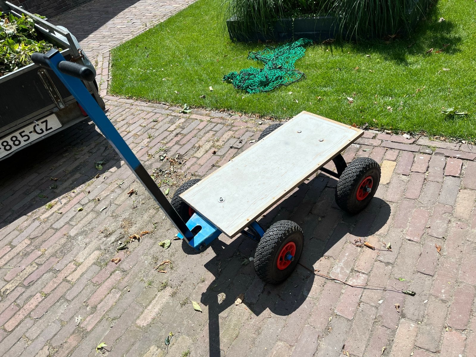 Onderstel bolderkar met goede banden, Ophalen of Verzenden, Gebruikt
