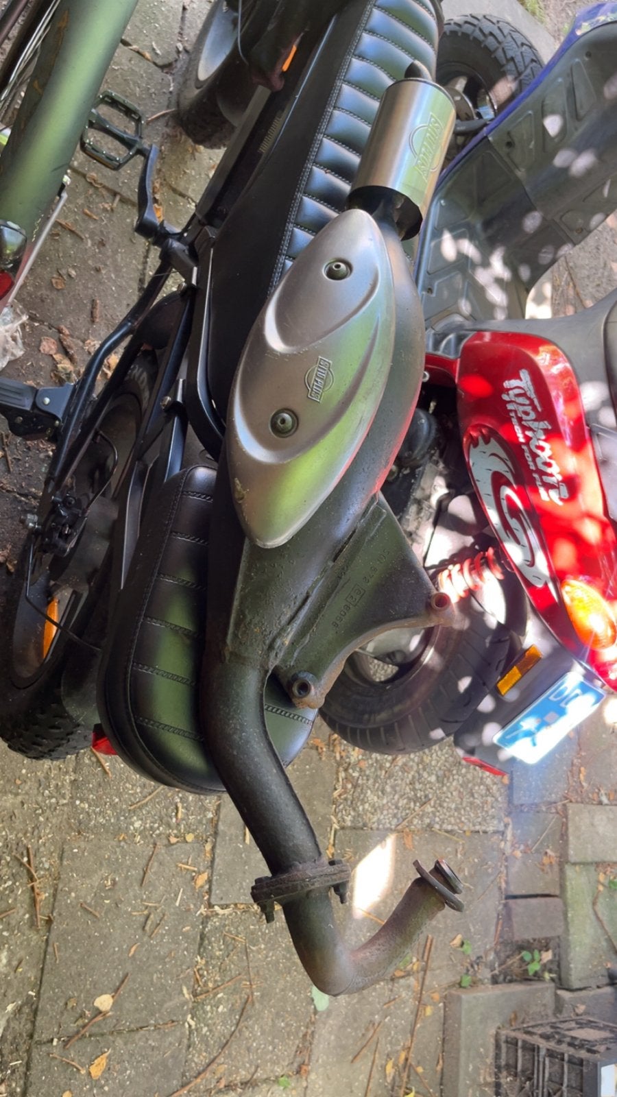 Sito Plus uitlaat voor scooter - lichte roest, verder top, Fietsen en Brommers, Ophalen of Verzenden, Gebruikt, Uitlaat