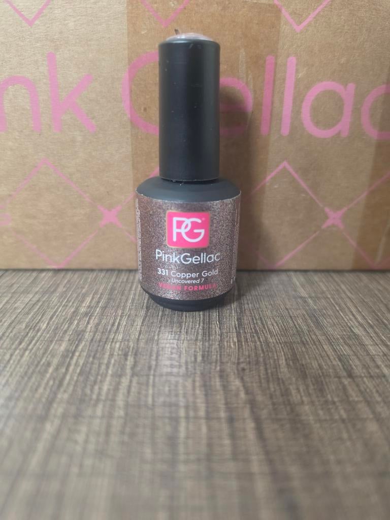 Pink Gellac 331 Copper Gold, Sieraden, Tassen en Uiterlijk, Uiterlijk | Cosmetica en Make-up, Ophalen of Verzenden, Gebruikt, Handen en Nagels