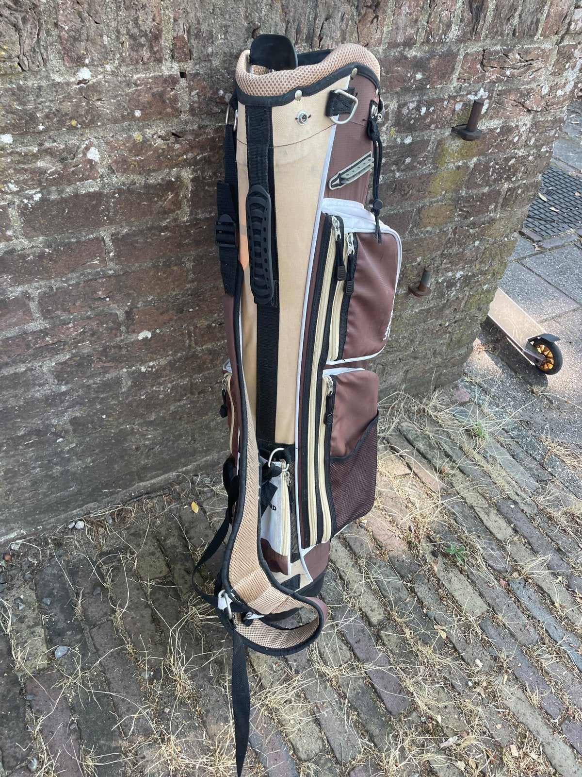 Golf draagtas - Bruin/Beige, Ophalen of Verzenden, Gebruikt, Tas, Overige merken