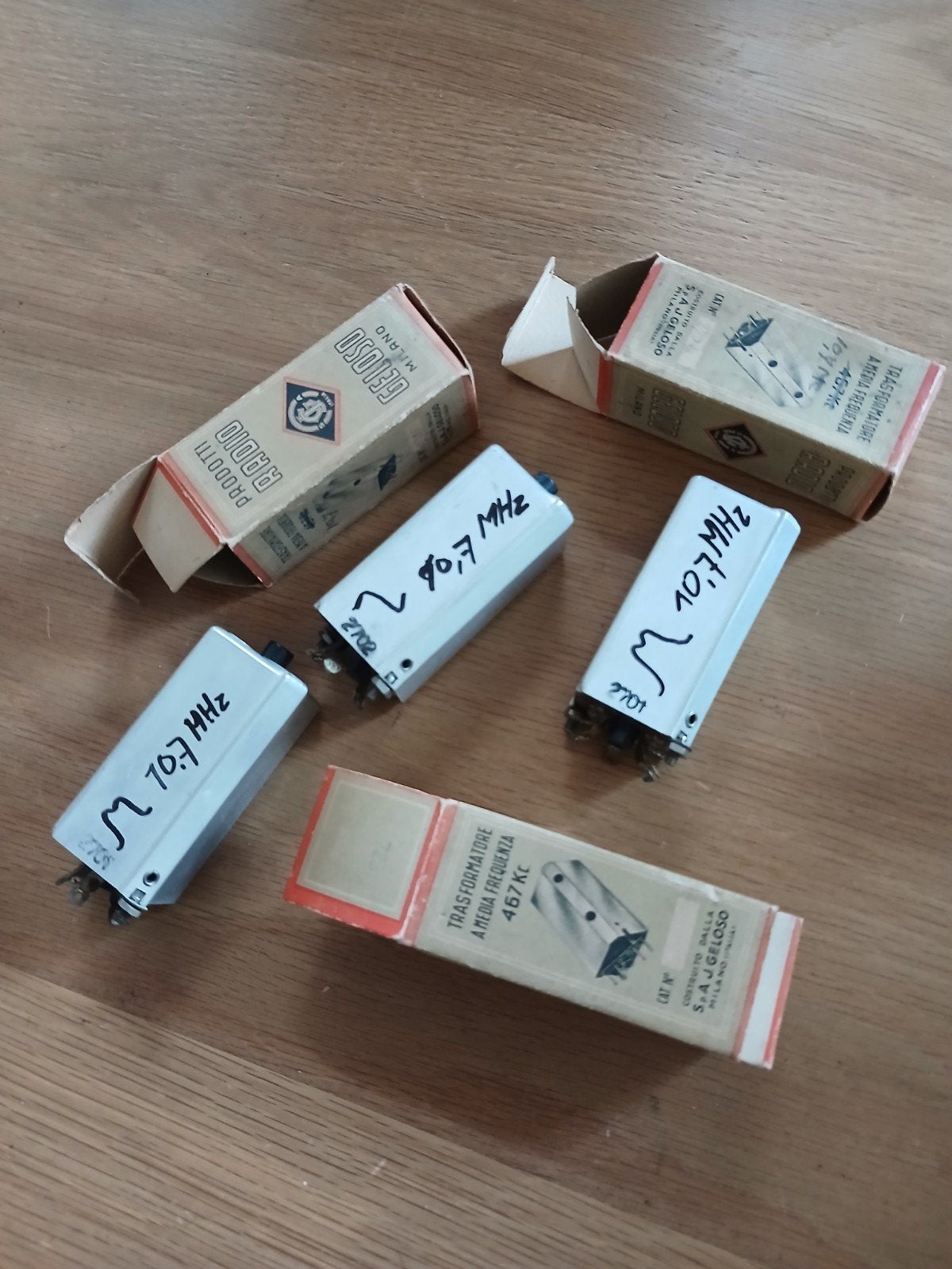 Setje Geloso 10,7MHz middenfrequent spoelen, Verzenden