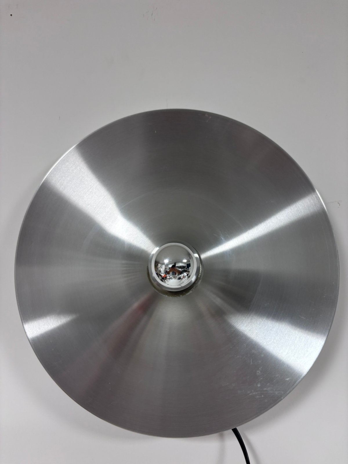Vintage Space Age discus Wandlamp (34 cm)  Les Arcs Stijl, Huis en Inrichting, Ophalen of Verzenden, Zo goed als nieuw
