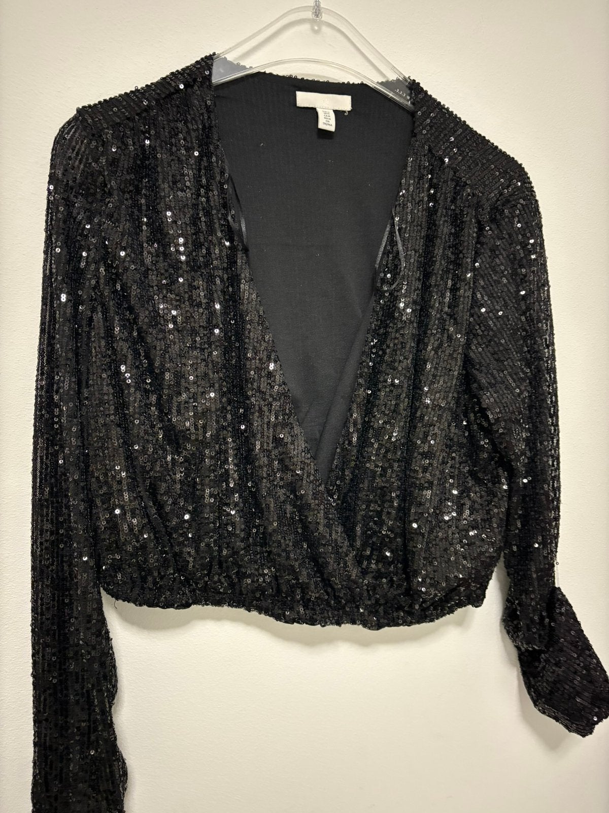 Glitter blousje maat m, Kleding | Dames, Ophalen of Verzenden, Zo goed als nieuw, Zwart, Sneakers of Gympen