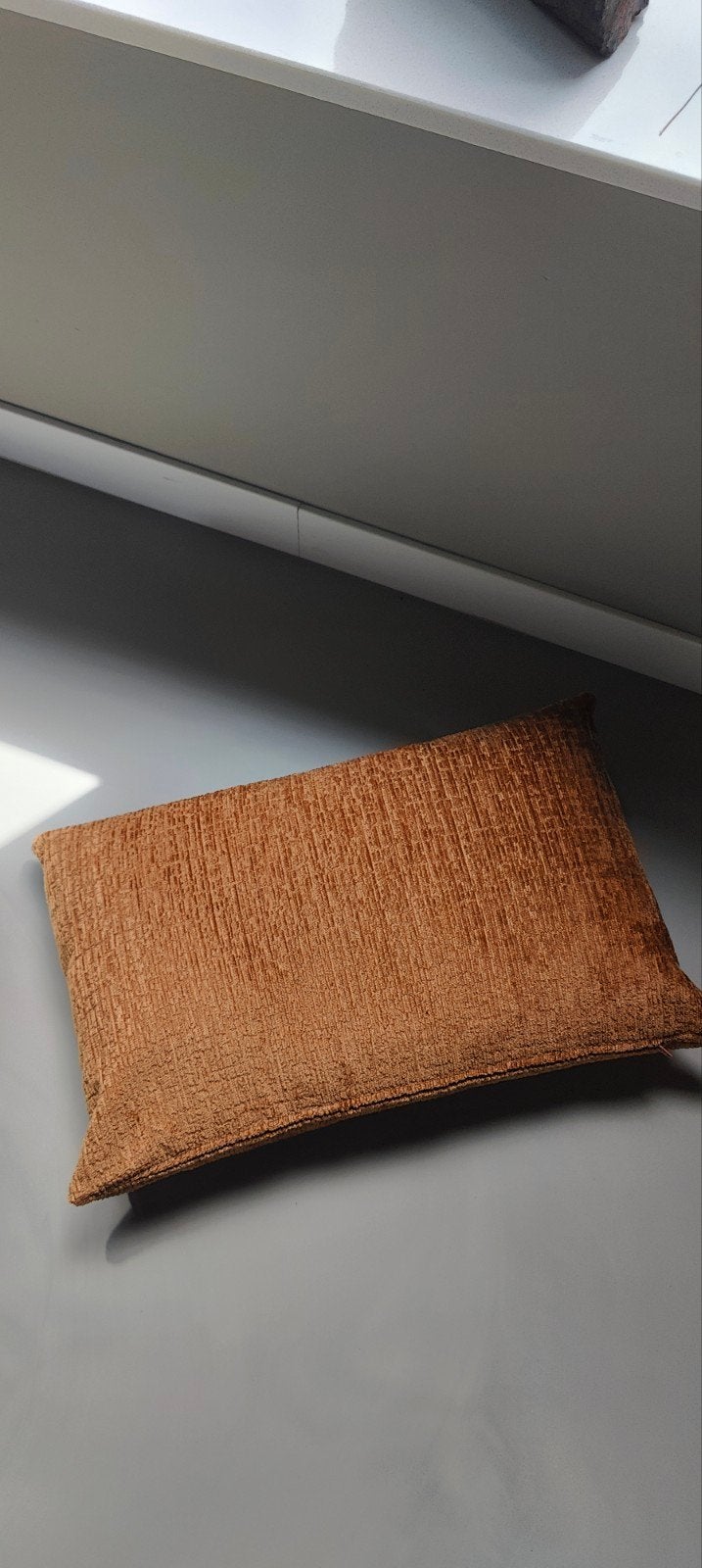 Decoratief Kussen - Bruin/Oranje, Huis en Inrichting, Ophalen of Verzenden, Zo goed als nieuw, Bruin, Rechthoekig