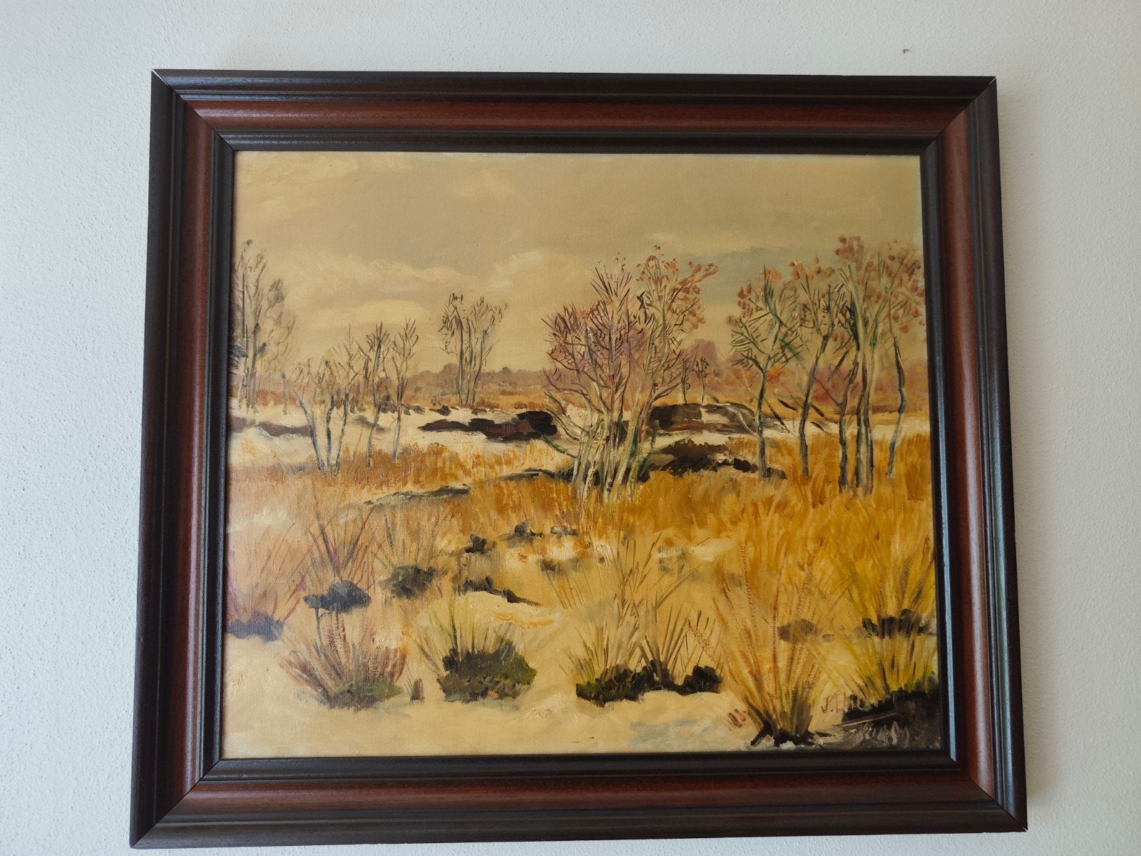 Schilderij Klazienaveen - Winterlandschap, Ophalen, Doek, Realistisch, Landschap