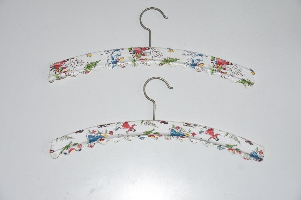 2 Vintage Vinyl kledinghangers met sprookjes kinderkamer, Verzenden, Gebruikt