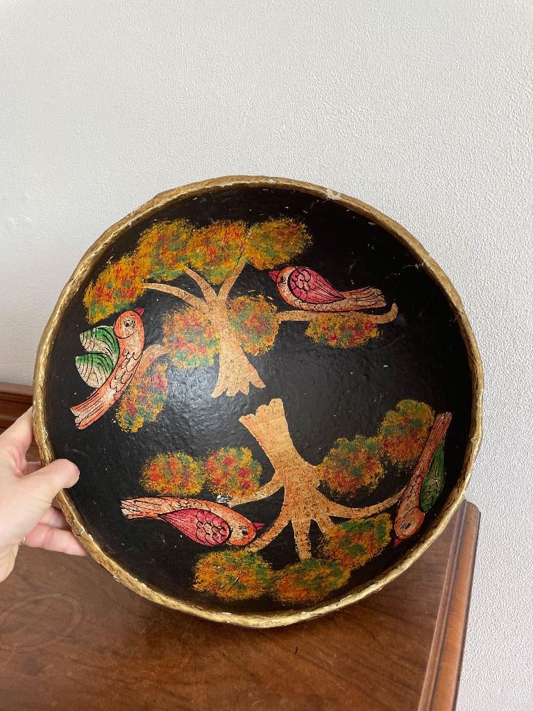 Grote schaal van papier mache, Huis en Inrichting, Overige materialen, Gebruikt, Schaal, Rond