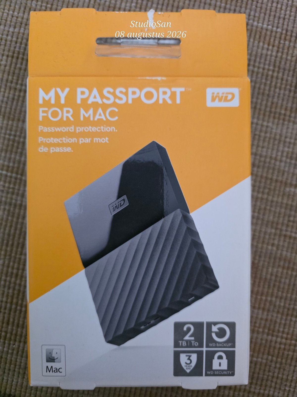 WD My Passport for Mac 2TB Externe Harde Schijf, 2TB, HDD, Nieuw, Ophalen of Verzenden