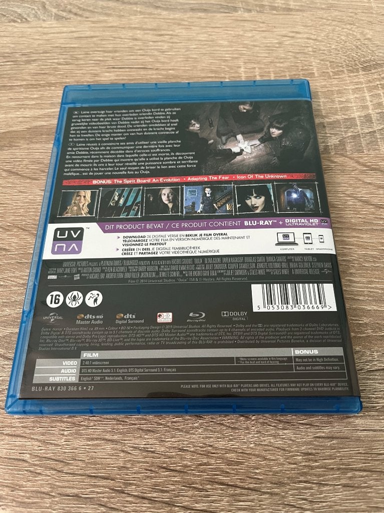 Blu-ray's Ouija + Ouija - Origin of Evil - NL-Uitgaves, Horror, Gebruikt, Vanaf 16 jaar, Film