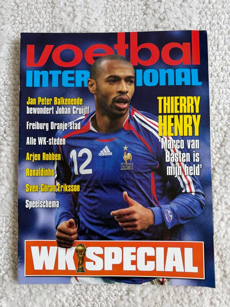 Voetbal International WK Special Thierry Henry, Ophalen of Verzenden, Gelezen, Overige typen