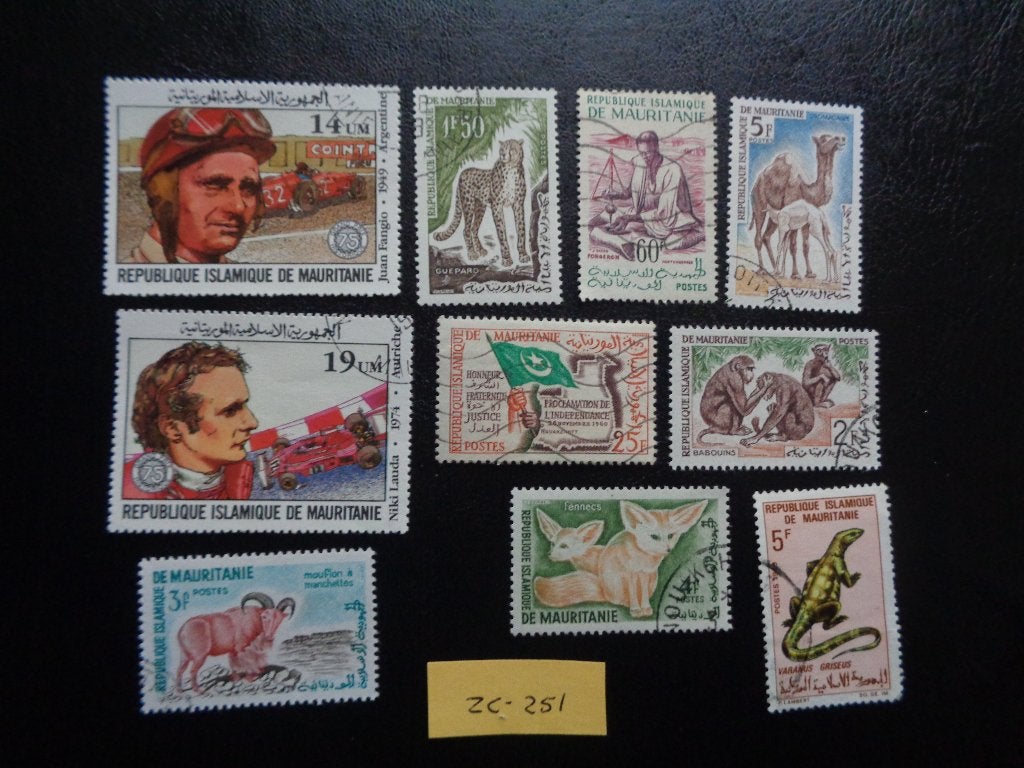 mauritanie - diverse (zc-251), Ophalen of Verzenden, Overige landen, Gestempeld