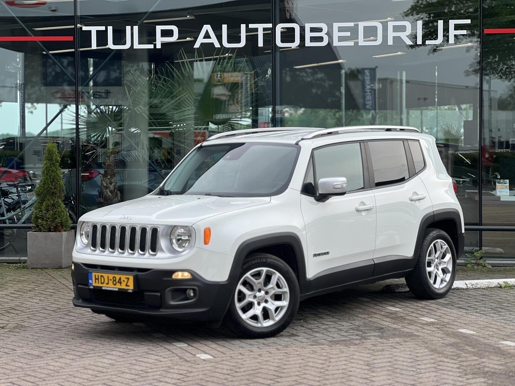 Jeep Renegade 1.4 MultiAir Limited Automaat Clima Cruise, Auto's, Stof, Gebruikt, 4 cilinders, Wit
