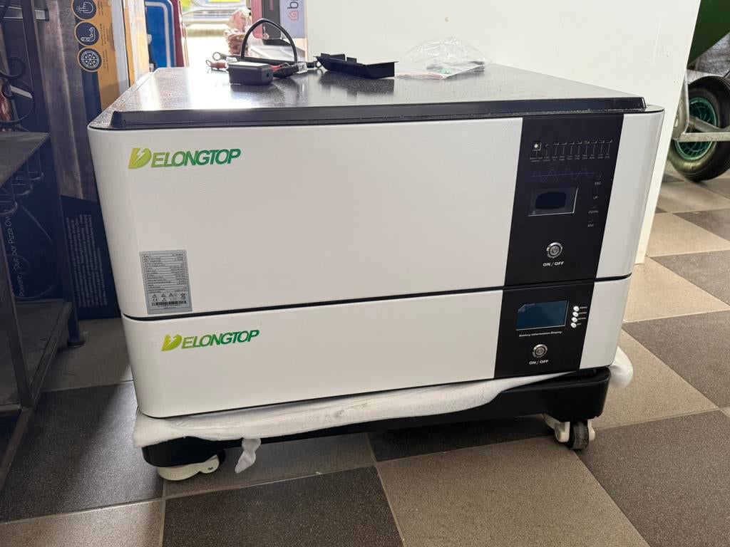 Delongtop 10kW solar inverter 10 kWh lithium thuis accu 48V, Ophalen