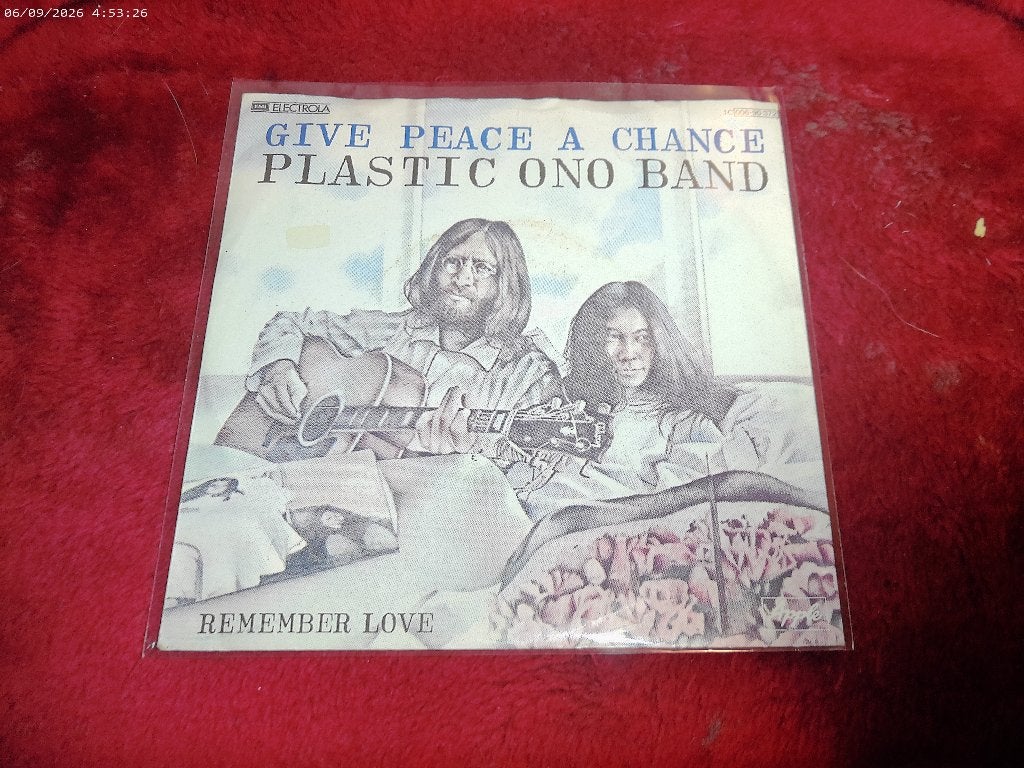 plastic Ono Band / John Lennon ( Beatles ) - Give Peace a .., Gebruikt, 7 inch, Ophalen of Verzenden, Pop