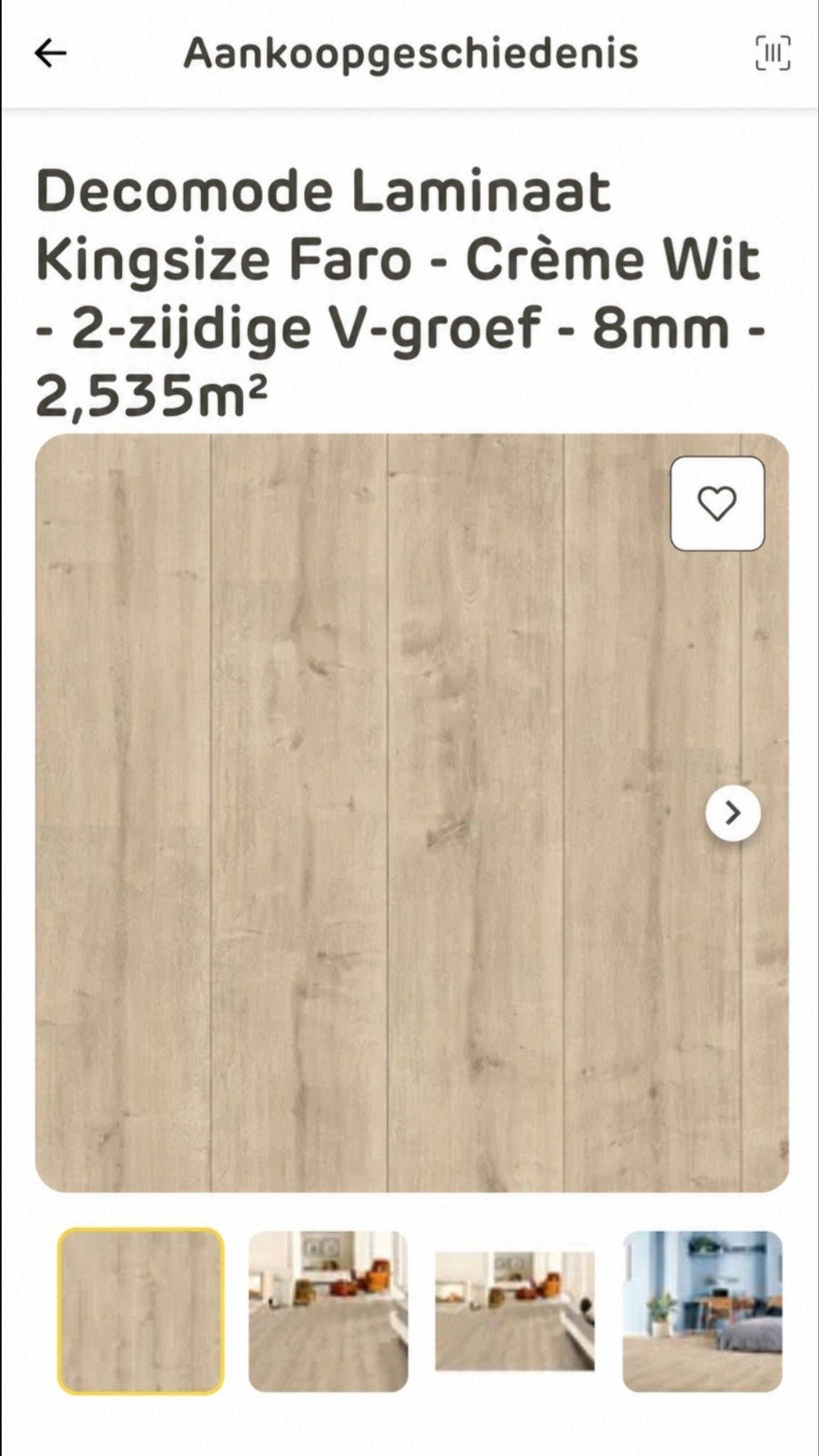 2 pakken Decomode Laminaat Kingsize Faro - Crème Wit, Ophalen, 30 cm of meer, 50 tot 150 cm, Nieuw