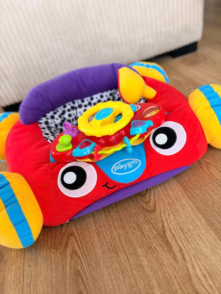 Muzikale Auto Zitkussen Playgro met Licht en Geluid - ZGAN, Ophalen of Verzenden, Zo goed als nieuw, Auto, Met licht