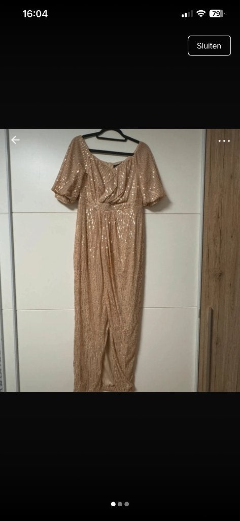 Dames feestjurk, Kleding | Dames, Gelegenheidskleding, Maat 38/40 (M), Galajurk, Ophalen of Verzenden, Zo goed als nieuw