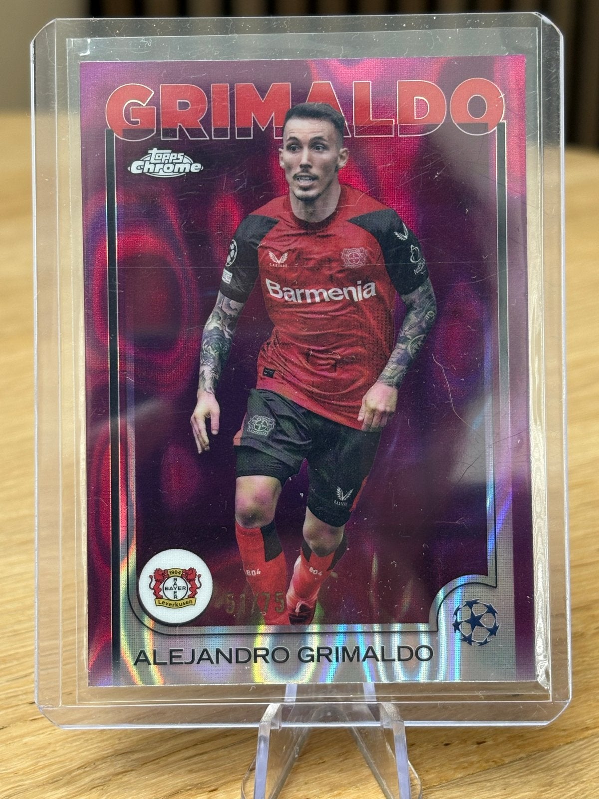 Alejandro Grimaldo Topps Chrome Spelerskaart, Verzamelen, Ophalen, Zo goed als nieuw, Buitenlandse clubs, Spelerskaart