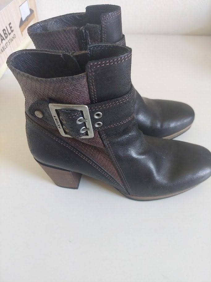 WOLKY LAARSJES MAAT 39, Kleding | Dames, Schoenen, Wolky, Zwart, Lage of Enkellaarzen, Ophalen of Verzenden