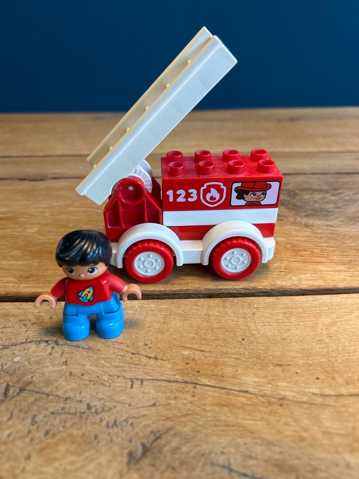 Duplo 10917 Brandweerwagen met brandweerman, Inclusief minifiguren, Gebruikt, Overige thema's, Ophalen of Verzenden