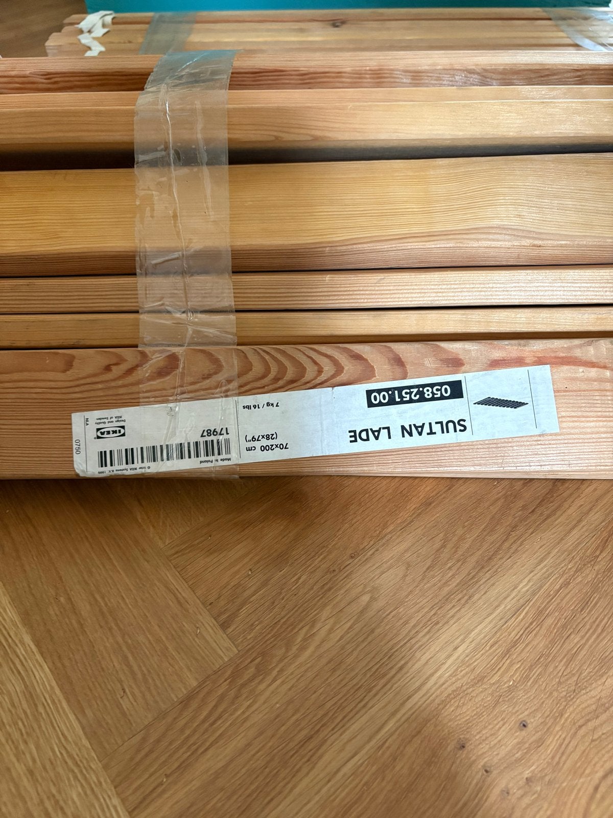 2x IKEA Sultan Lade lattenbodems 70x200 cm, Ophalen, Gebruikt, 200 cm, Hout
