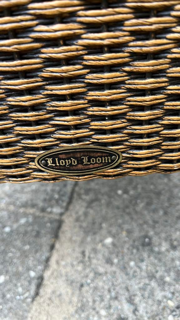 Lloyd Loom stoel met kussen - 6 stuks, Gebruikt, Overige kleuren, Riet of Rotan, Ophalen of Verzenden