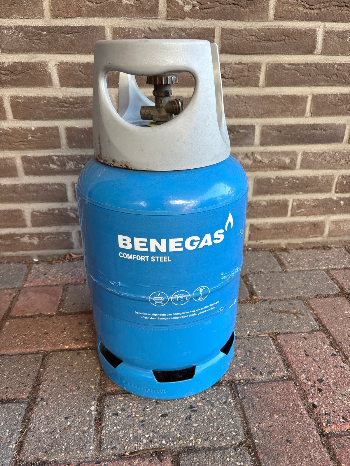 Benegas Comfort Steel gasfles 6kg - bijna vol, Ophalen, Zo goed als nieuw