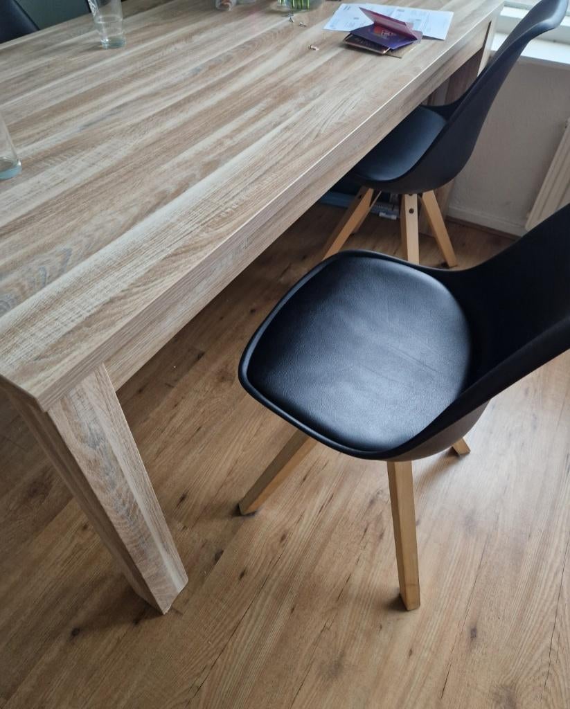 Eettafel stoelen, Ophalen, Zo goed als nieuw, Zwart, Vier