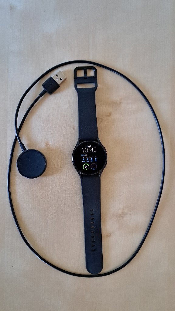 Samsung Galaxy Smartwatch 4, Conditie, Zwart, Samsung ⌚️, Ophalen of Verzenden