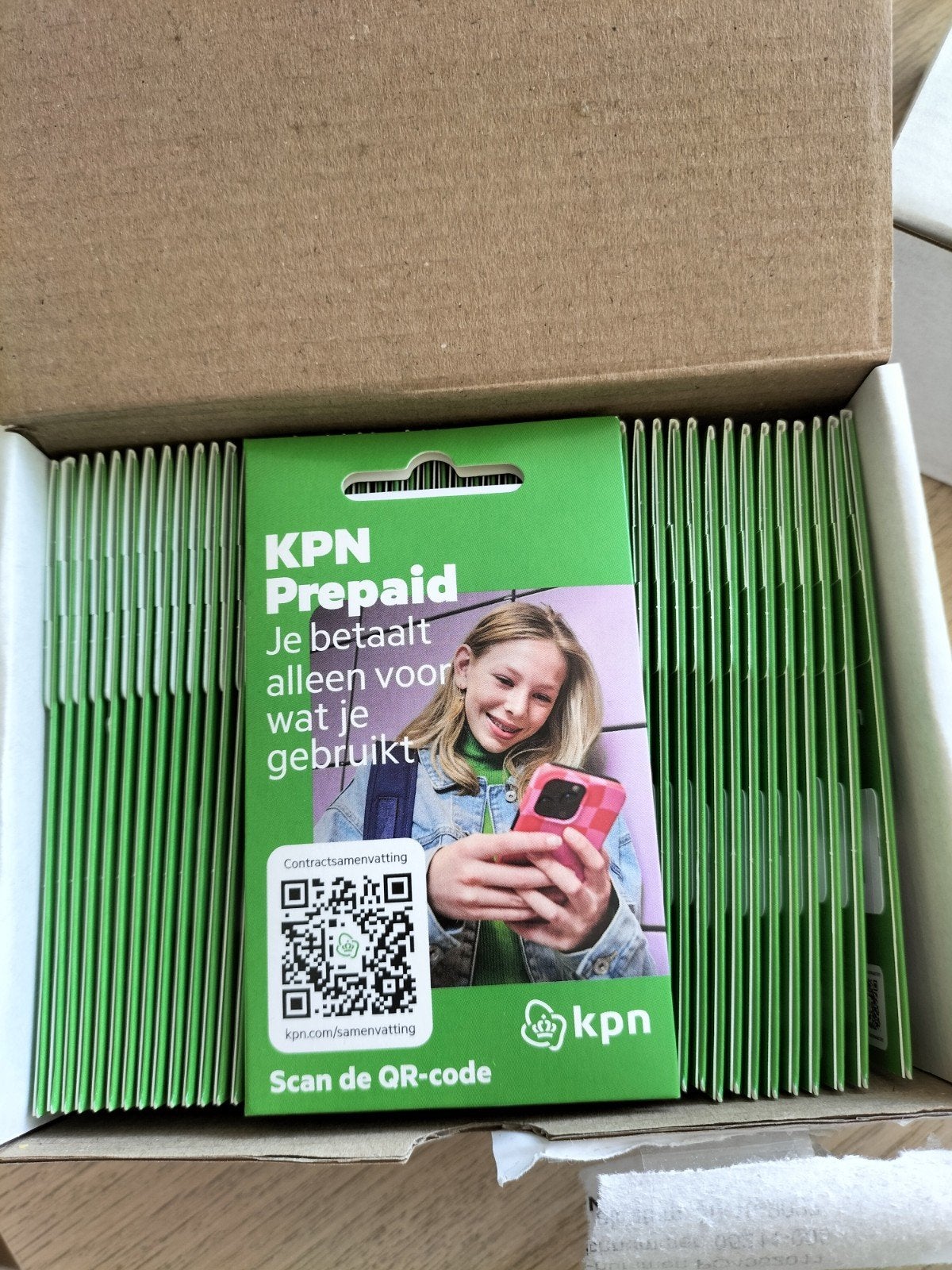 kpn 50 stuks prepaid simkaart, Ophalen of Verzenden, Nieuw, KPN, Simkaart