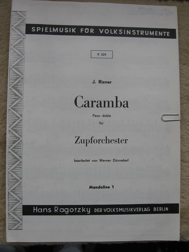 Rixner - Caramba, Gebruikt, Overige genres, Banjo of Mandoline, Ophalen of Verzenden