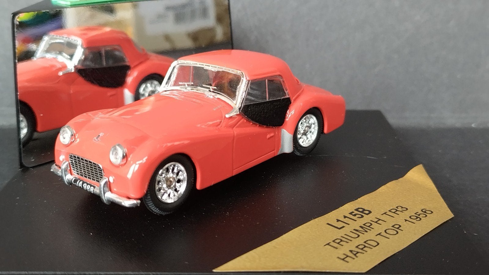 Triumph Tr3 hardtop Red 1:43 Vitesse Pol, Overige merken, Auto, Verzenden, .