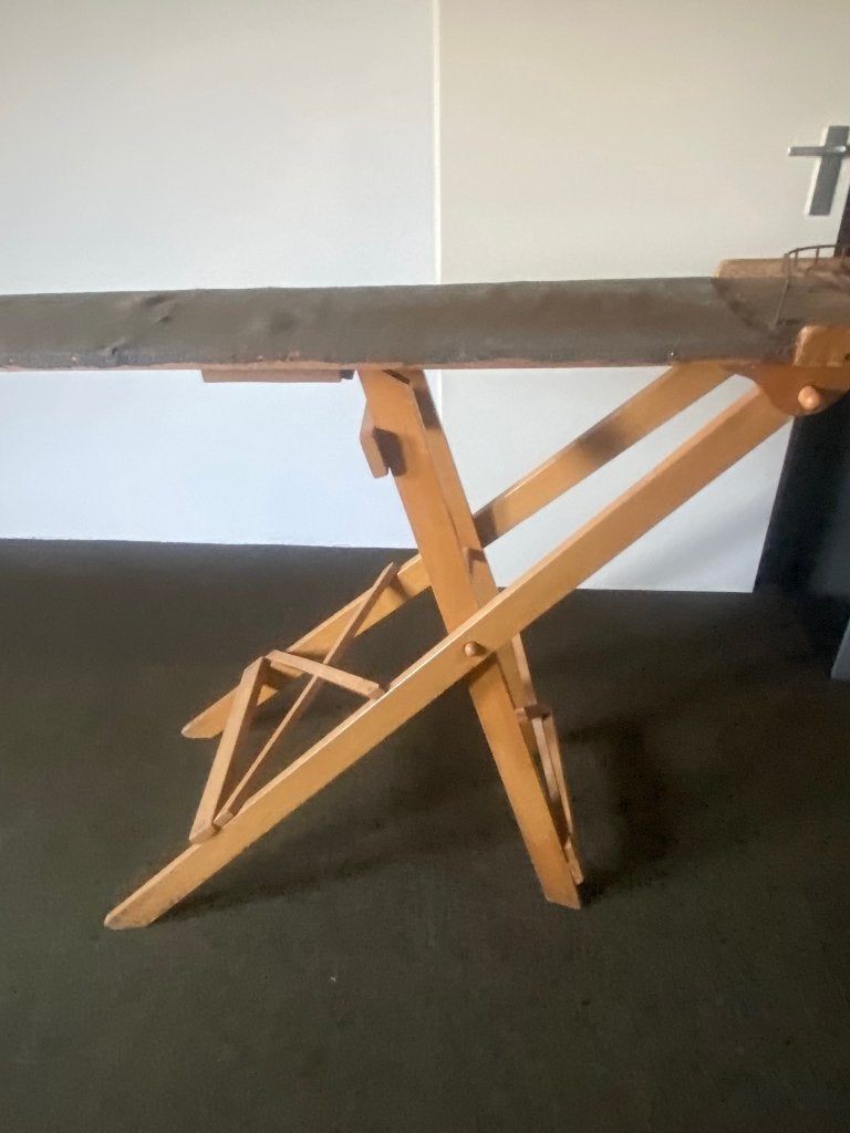 Vintage houten strijkplank, Ophalen, Gebruikt
