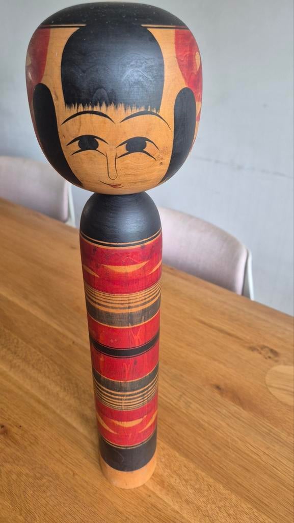 Kokeshi Yamagata pop, Handgemaakt, Ophalen of Verzenden, 20 - 50 cm, Beeld