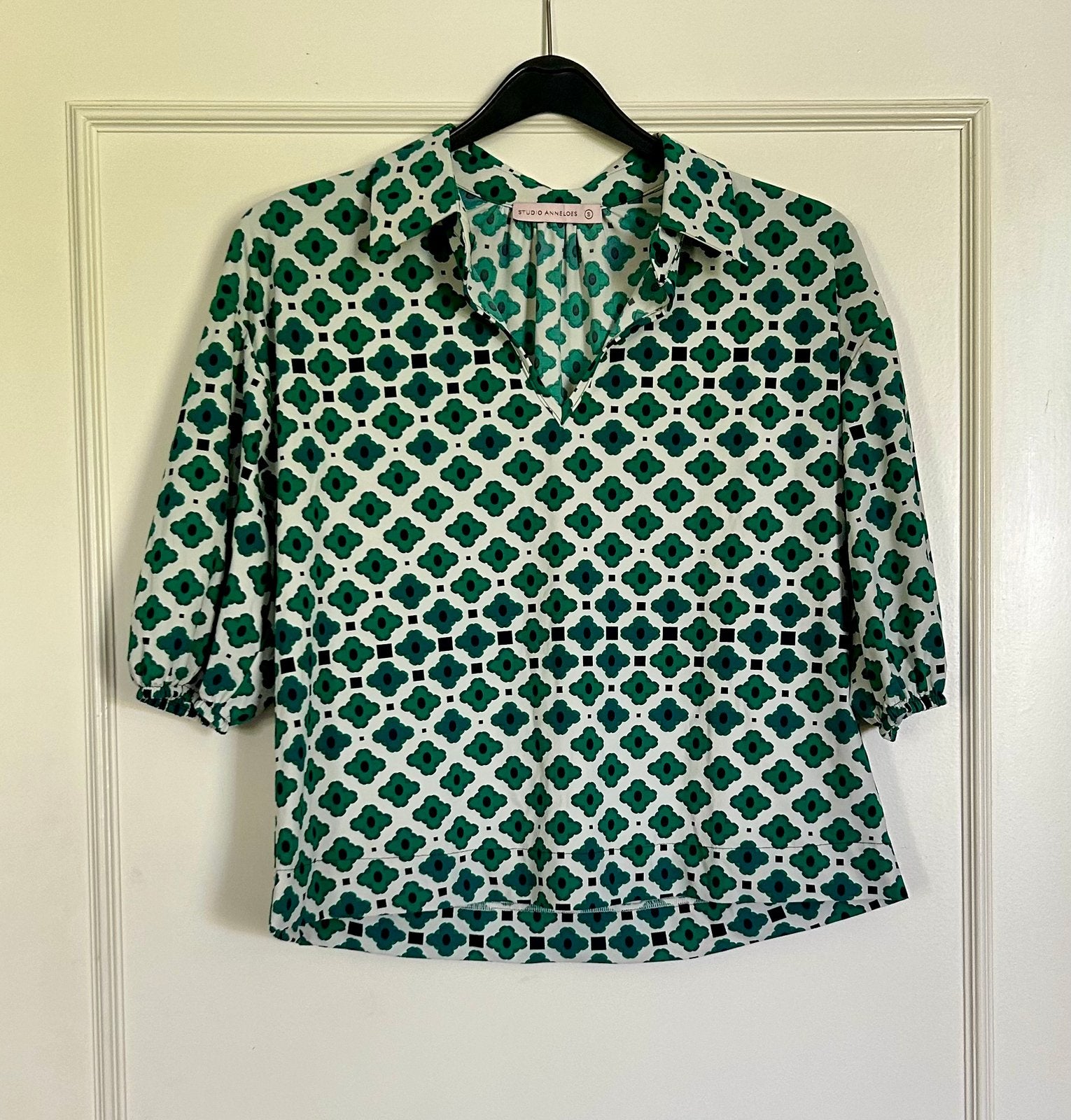 Vrolijke Studio Anneloes blouse in maat S., Verzenden, Zo goed als nieuw, Maat 36 (S), Groen