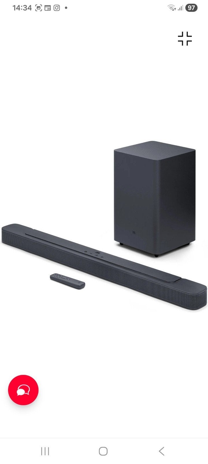 JBL Bar 2.1 Deep Bass (MK2) Soundbar met Subwoofer, Ophalen of Verzenden