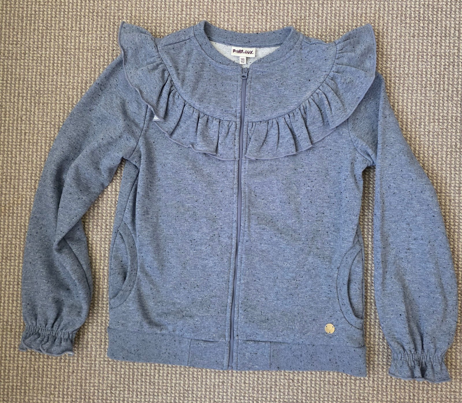 Pomp de Lux 146/152 vest /jasje, Meisje, Trui of Vest, Ophalen of Verzenden, Zo goed als nieuw