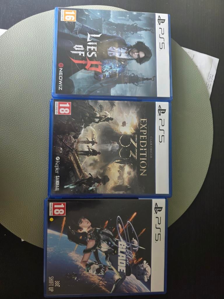 PS5 games z.g.a.n. Stellar Blade / Expedition 33 / Lies of P, Spelcomputers en Games, Games | Sony PlayStation 5, Ophalen of Verzenden