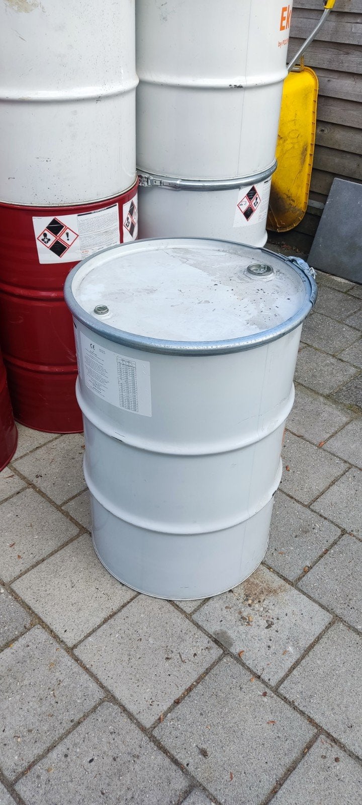 Olievat 200L / Ton / vuurton hersluitbare met ring, Tuin en Terras, Ophalen, Gebruikt, Vuurton