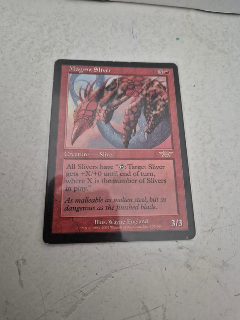 Magma Sliver - Magic: The Gathering Kaart, Ophalen of Verzenden, Gebruikt, Losse kaart