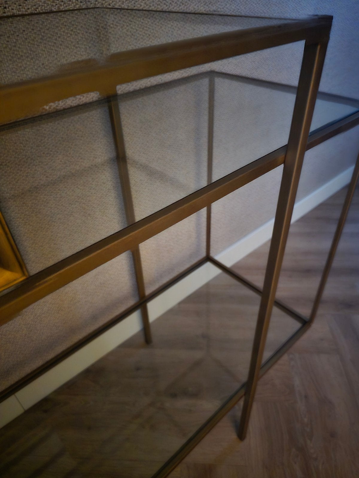 sidetable, 100 tot 150 cm, Ophalen of Verzenden, Zo goed als nieuw, 25 tot 50 cm